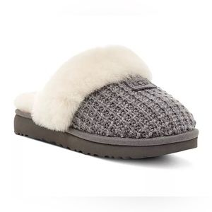 UGG Women's Cozy Faux-Shearling Slippers - Charcoal (Size 7)